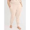 imageJockey Womens Loungewear Soft Touch Luxe Foldover JoggerOatmeal Heather