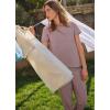 imageJockey Womens Loungewear Soft Touch Luxe Foldover JoggerTwilight Sands