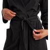 imageJockey Womens Organic Cotton Stretch Loungewear RobeBlack