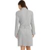 imageJockey Womens Organic Cotton Stretch Loungewear RobeGrey Heather