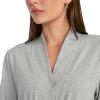 imageJockey Womens Organic Cotton Stretch Loungewear RobeGrey Heather