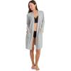 imageJockey Womens Organic Cotton Stretch Loungewear RobeGrey Heather