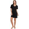 imageJockey Womens Organic Cotton Stretch Sleep ShirtBlack