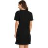 imageJockey Womens Organic Cotton Stretch Sleep ShirtBlack