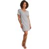 imageJockey Womens Organic Cotton Stretch Sleep ShirtGrey Heather