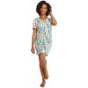 imageJockey Womens Organic Cotton Stretch Sleep ShirtPink Artistic Palm