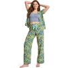 imageJockey Womens Sleepwear Soft Touch Luxe Woven PantParakeet Paradise