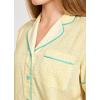 imageJockey Womens Sleepwear Soft Touch Luxe Woven Short Sleeve TopMelody Dot
