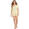 imageJockey Womens Sleepwear Soft Touch Luxe Woven Short Sleeve TopMelody Dot