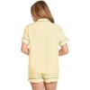 imageJockey Womens Sleepwear Soft Touch Luxe Woven Short Sleeve TopMelody Dot