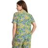 imageJockey Womens Sleepwear Soft Touch Luxe Woven Short Sleeve TopParakeet Paradise