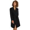imageJockey Womens Organic Cotton Stretch Loungewear RobeBlack