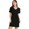 imageJockey Womens Organic Cotton Stretch Sleep ShirtBlack