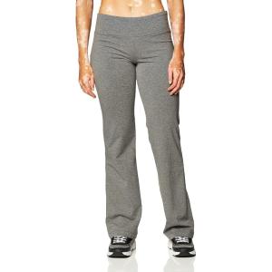 imageJockey Womens Activewear Cotton Stretch Bootleg PantGray