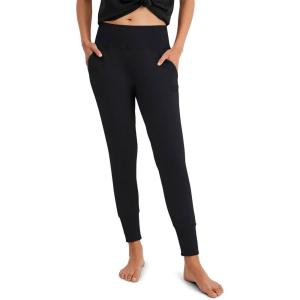 imageJockey Womens Loungewear Soft Touch Luxe Foldover JoggerBlack