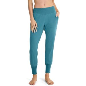 imageJockey Womens Loungewear Soft Touch Luxe Foldover JoggerTeal Slate