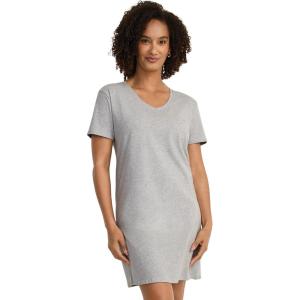 imageJockey Womens Organic Cotton Stretch Sleep ShirtGrey Heather