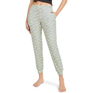imageJockey Womens Soft Cool JoggerGreen Flamingo Geo
