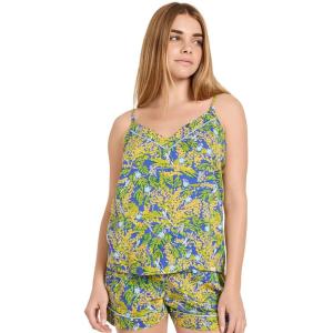 imageJockey Womens Soft Touch Luxe Woven CamiParakeet Paradise