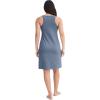 imageJockey Womens Loungewear Soft Touch Luxe ChemiseDusk Blue