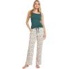 imageJockey Womens Organic Cotton Stretch PantPretty Teal Peaches