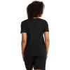 imageJockey Womens Organic Cotton Stretch Short Sleeve TopBlack