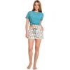 imageJockey Womens Organic Cotton Stretch ShortPretty Teal Peaches