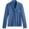 imageJockey Womens Sleepwear Cooling Modal Notch Collar Long Sleeve Top ampamp Pant SetFresh Coast