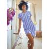 imageJockey Womens Soft Cool Sleep ShirtDashed Stripe