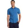 imageJockey Outdoors Mens Short Sleeve Snap Woven ShirtTrue Blue