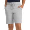 imageJockey Womens Organic Cotton Stretch Bermuda ShortGrey Heather
