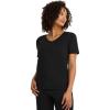 imageJockey Womens Organic Cotton Stretch Short Sleeve TopBlack