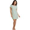 imageJockey Womens Soft Cool Sleep ShirtGreen Flamingo Geo