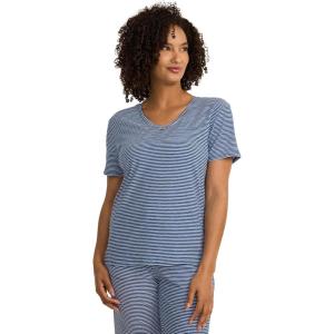 imageJockey Womens Organic Cotton Stretch Short Sleeve TopFeeder Stripe