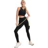 imageJockey Womens Activewear High Rise Cotton Stretch Ankle LeggingBlack