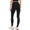 imageJockey Womens Activewear High Rise Cotton Stretch Ankle LeggingBlack
