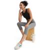 imageJockey Womens Activewear High Rise Cotton Stretch Capri LeggingCharcoal