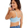 imageJockey Womens Bra Seamfree Modern Micro Stretch Cami Strap BraletteBleached