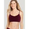 imageJockey Womens Bra Seamfree Modern Micro Stretch Cami Strap BraletteBurgundy Blush