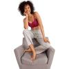 imageJockey Womens Bra Seamfree Modern Micro Stretch Cami Strap BraletteRed Pear