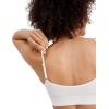 imageJockey Womens Bra Seamfree Modern Micro Stretch Cami Strap BraletteWhite