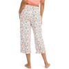 imageJockey Womens Organic Cotton Stretch CapriPretty Teal Peaches