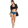imageJockey Womens Underwear Seamfree HipsterReally Teal Stripe