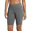 imageJockey Womens Activewear High Rise Cotton Stretch 10quot Bike ShortCharcoal Grey Heather