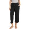 imageJockey Womens Organic Cotton Stretch CapriBlack
