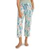 imageJockey Womens Organic Cotton Stretch CapriPink Artistic Palm