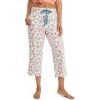 imageJockey Womens Organic Cotton Stretch CapriPretty Teal Peaches