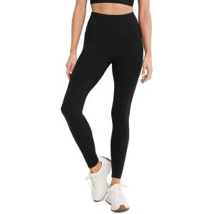 imageJockey Womens Activewear High Rise Cotton Stretch Ankle LeggingBlack