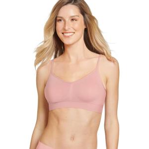 imageJockey Womens Bra Seamfree Modern Micro Stretch Cami Strap BraletteEarth Rose