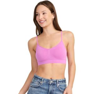 imageJockey Womens Bra Seamfree Modern Micro Stretch Cami Strap BraletteLavender Scent